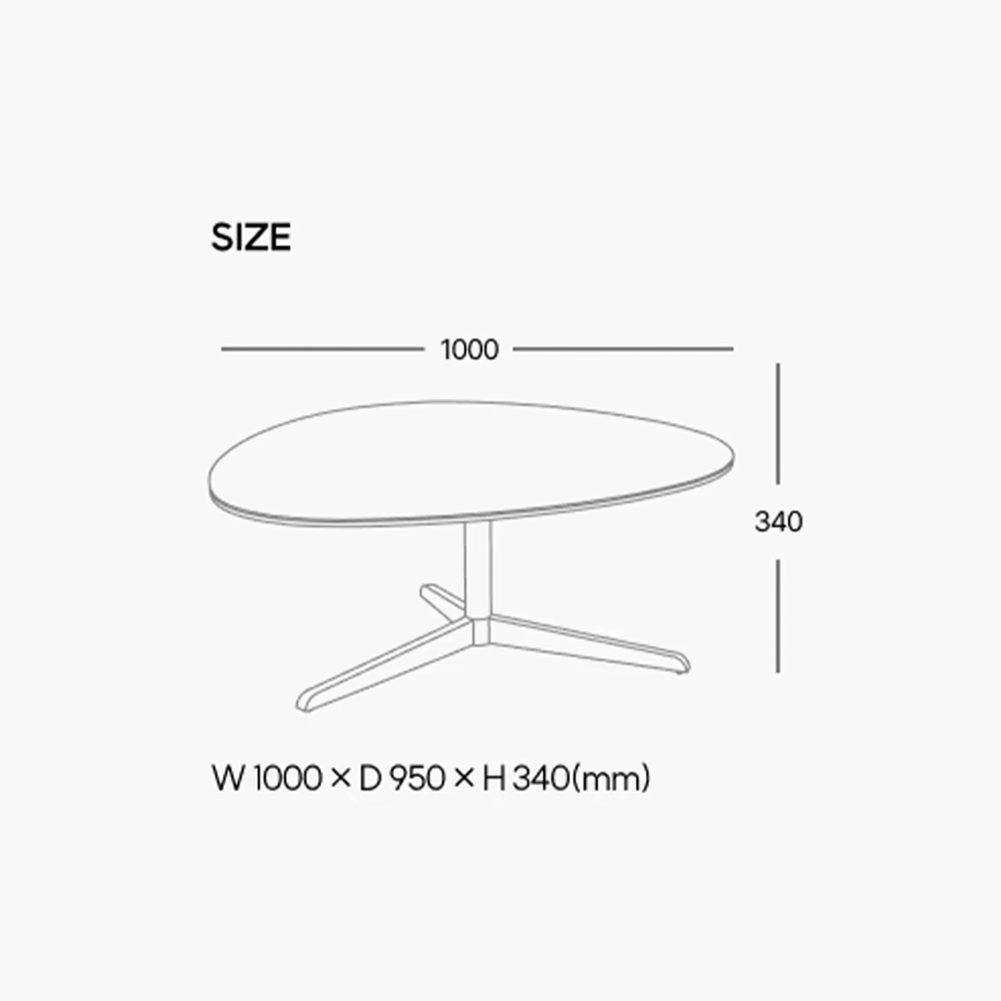 Lunea Coffee Table 1m - Black (Ceramic) - 9