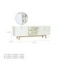 (As-is) Aalto TV Cabinet 1.6m - White, Natural - 14 - 19