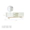 Aalto TV Cabinet 1.6m - White, Natural - 12