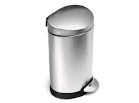 simplehuman Semi-Round Step Bin 6L - Silver