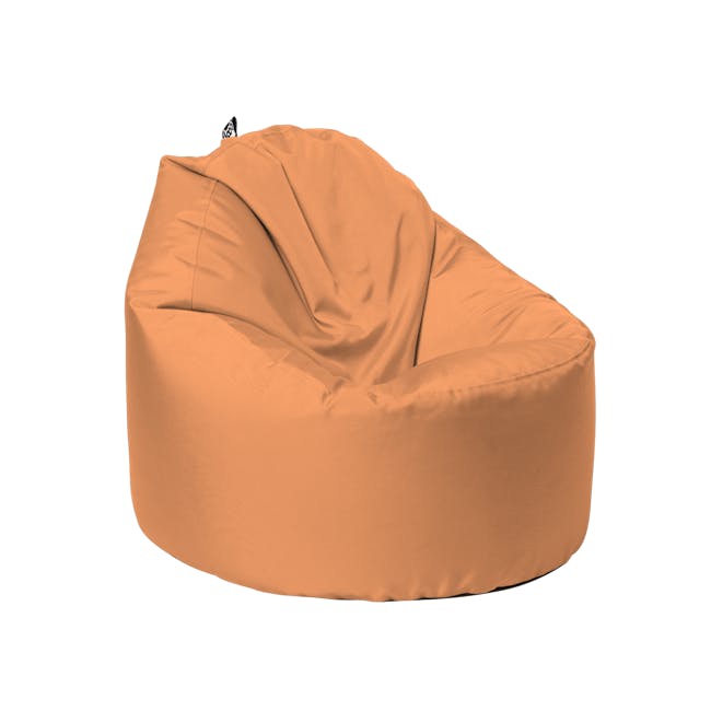 Doob Oomph Water-Repellent Bean Bag Chair - Apricot Crush (2 Sizes) - 1 - Soft, comfortable, plush, cozy, inviting, relaxed