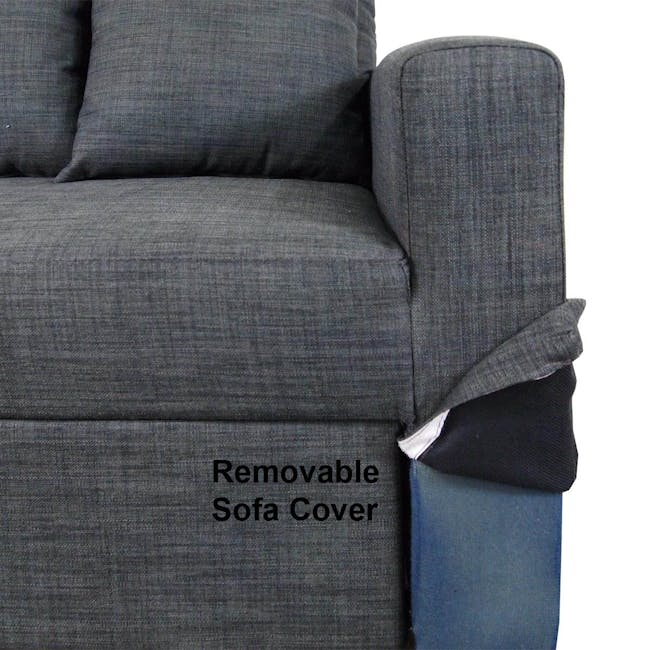 Bowen 3 Seater Sofa Bed - Grey - 8