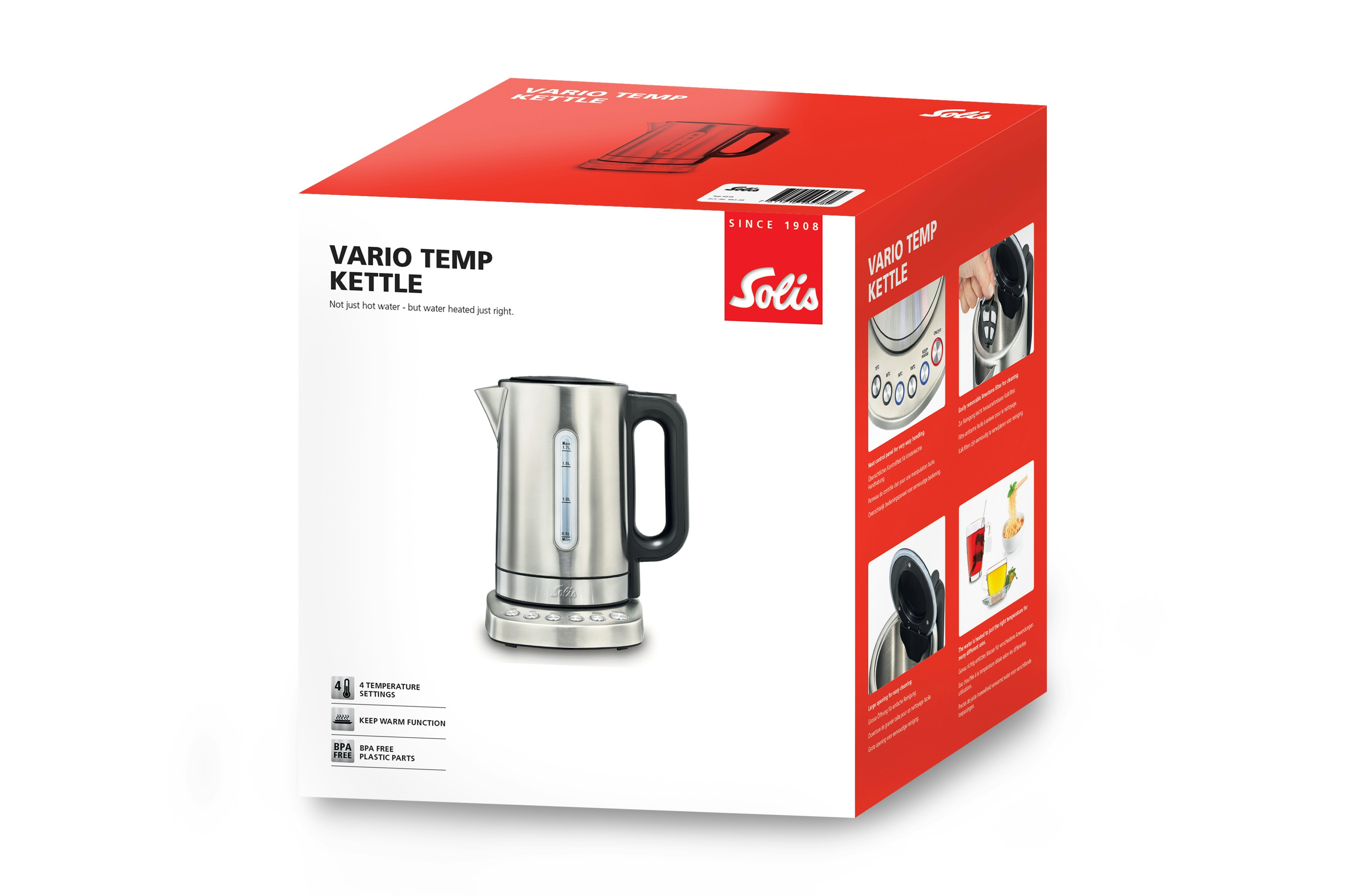 SOLIS 1.7L Vario Temp Kettle, Solis HipVan