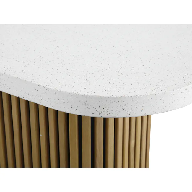 Ellie Terrazzo Dining Table 1.6m with 4 Caine Chairs in Oak - 8