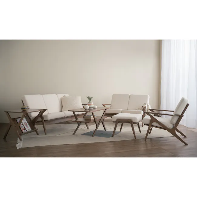 Aston Armchair - White Cream - 14