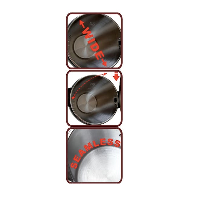 TOYOMI 1.5L Stainless Steel Cordless Kettle WK 1588 - White - 6