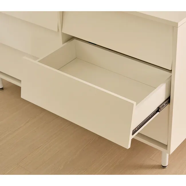 Laura 6 Drawer Chest 1.2m - White - 5