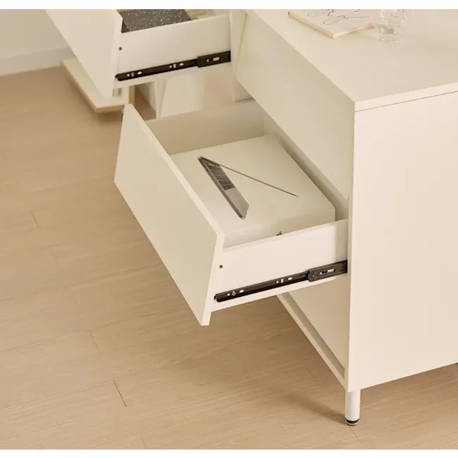 Laura 6 Drawer Chest 1.2m - White - 7