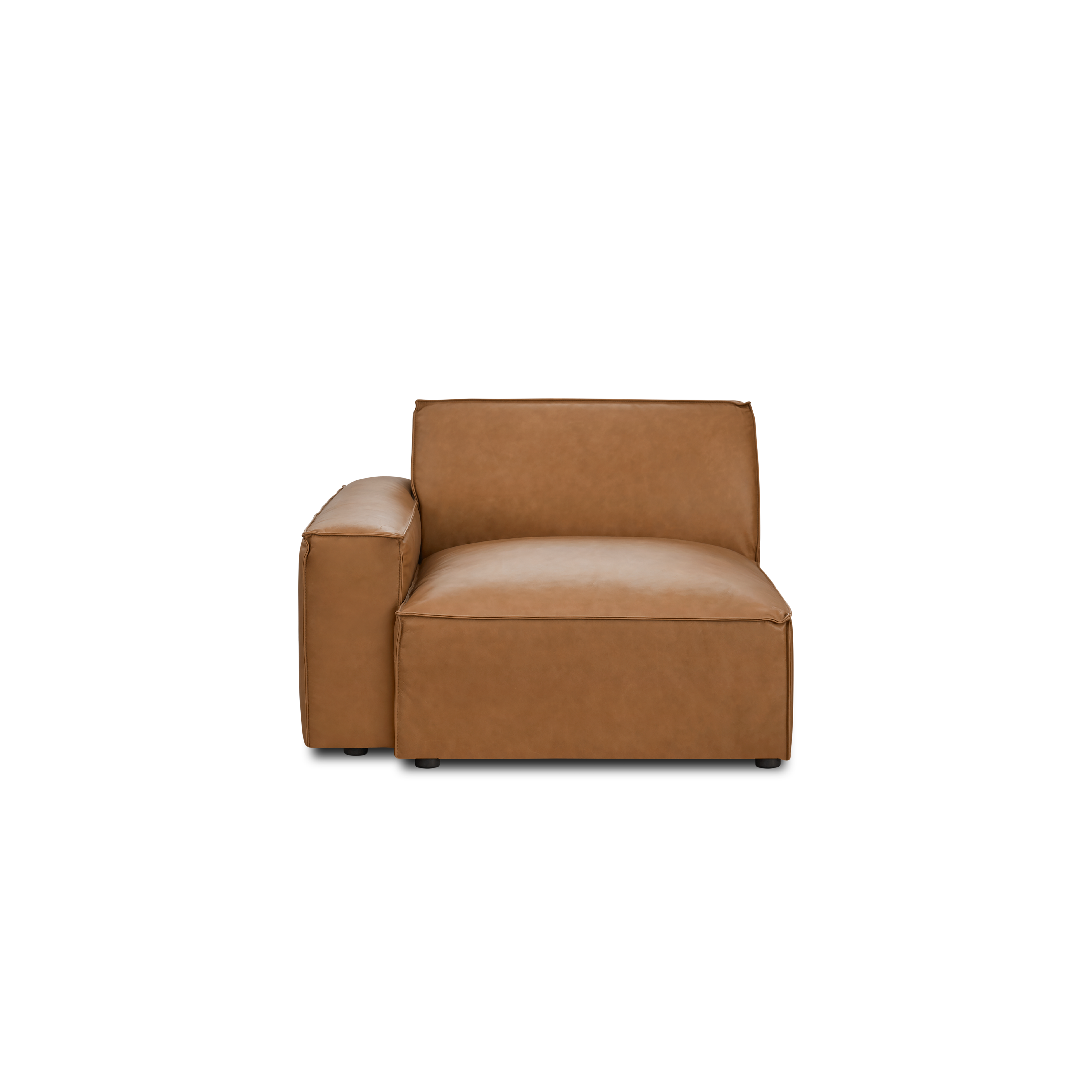 (As-is) Everest Left Arm Unit - Saddle Tan (Premium Aniline Leather)