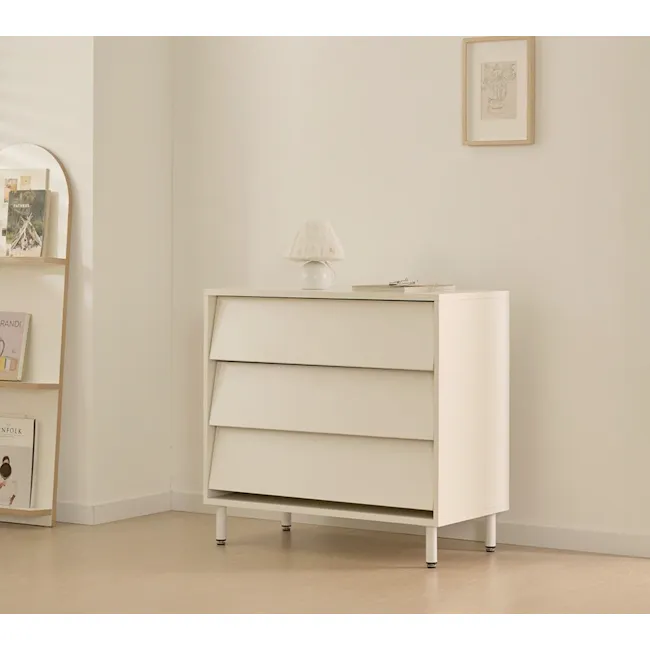 Laura 3 Drawer Chest 0.8m - White - 3