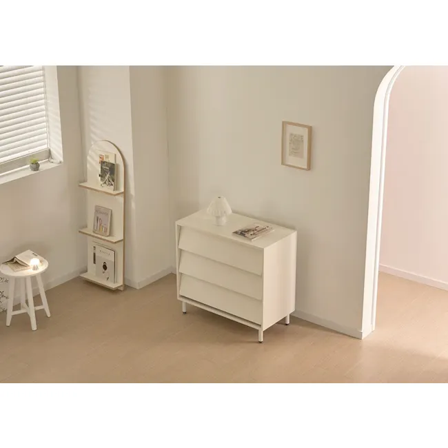 Laura 3 Drawer Chest 0.8m - White - 5