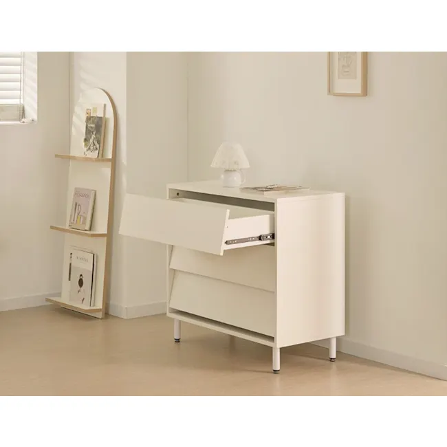Laura 3 Drawer Chest 0.8m - White - 4