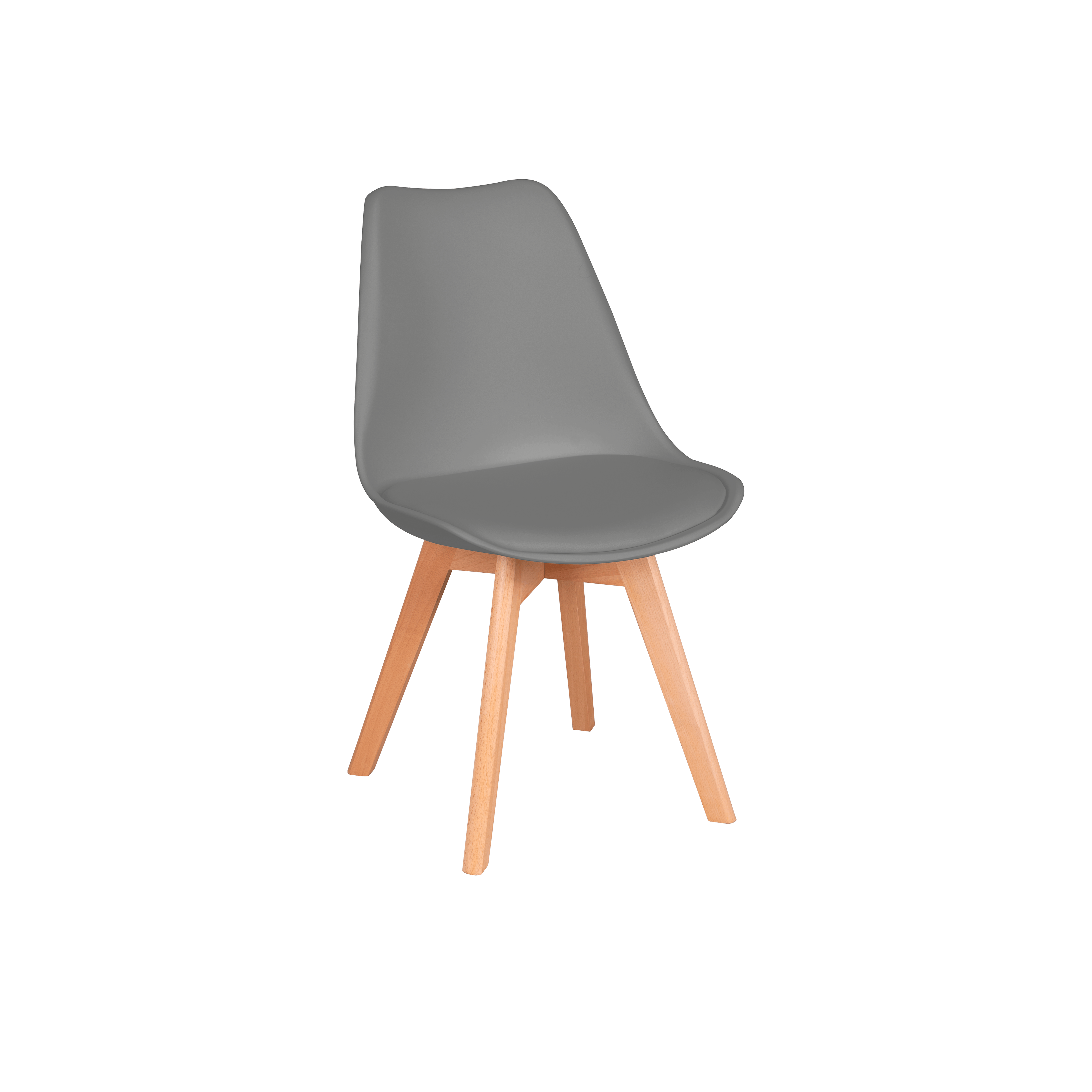 (As-is) Linnett Chair - Natural, Grey