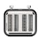 Odette Jukebox 4-Slice Bread Toaster - Black - 3