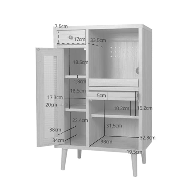 Jael Kitchen Cabinet - Oak - 10