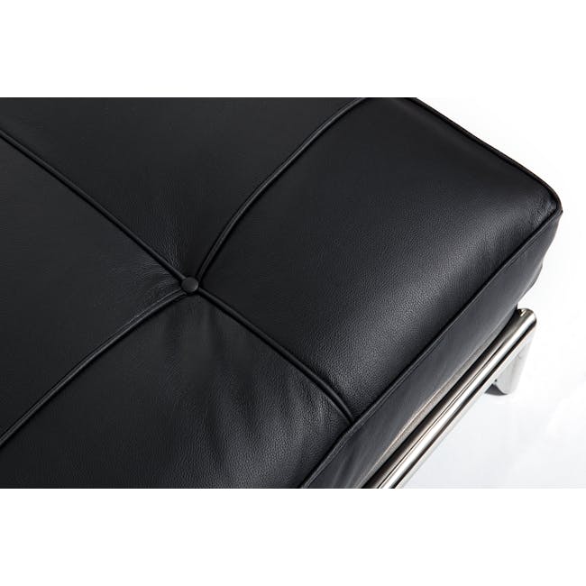 Edith Daybed - Black (Genuine Leather) - 8