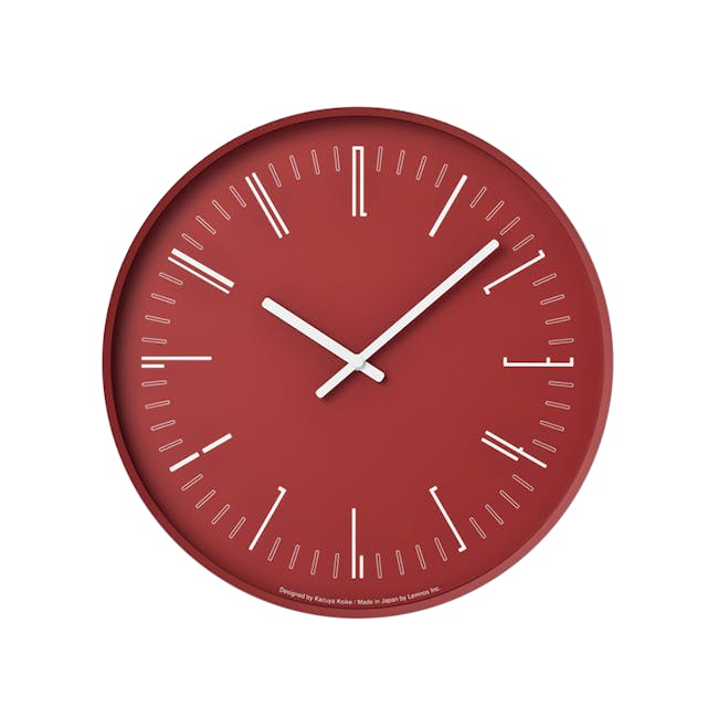Draw Wall Clock (Flat) -Red - 0