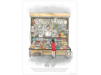 Singapore Yesteryear Mama Shop Poster 30 x 40cm