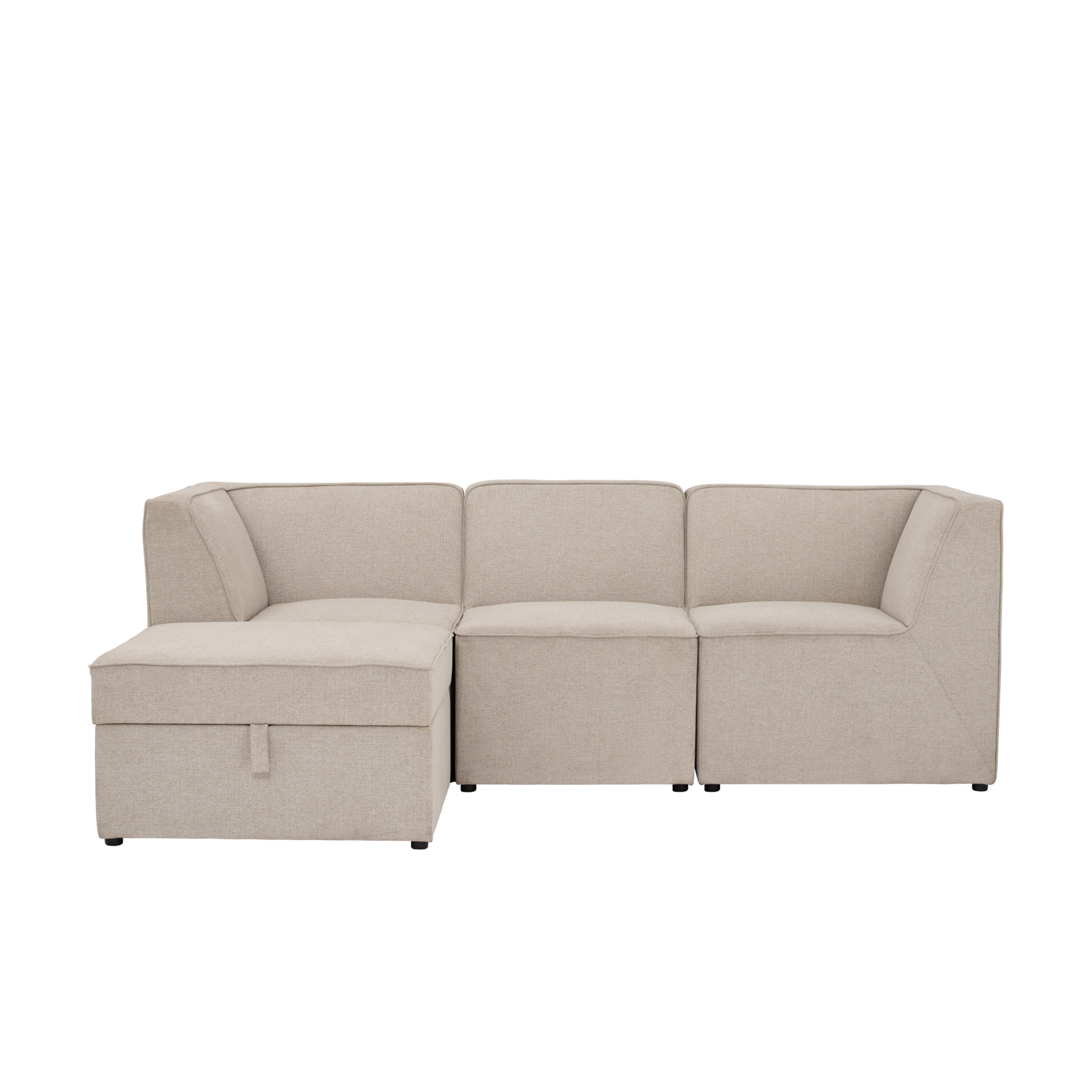 Tony 3 Seater Sofa with Storage Ottoman