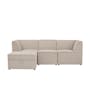 Tony 3 Seater Sofa with Storage Ottoman - 0