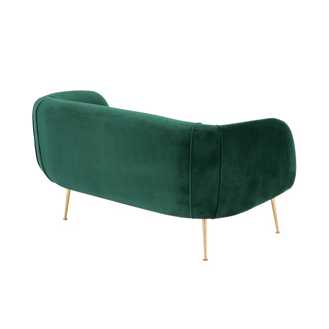 Alero 2 Seater Sofa - Dark Green (Velvet) - 2