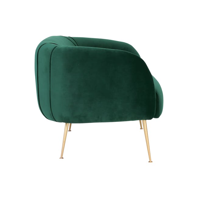 Alero 2 Seater Sofa - Dark Green (Velvet) - 3