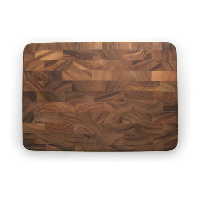 Ironwood Large End Grain Prep Station Acacia Wood Cutting / Serving Board - 0