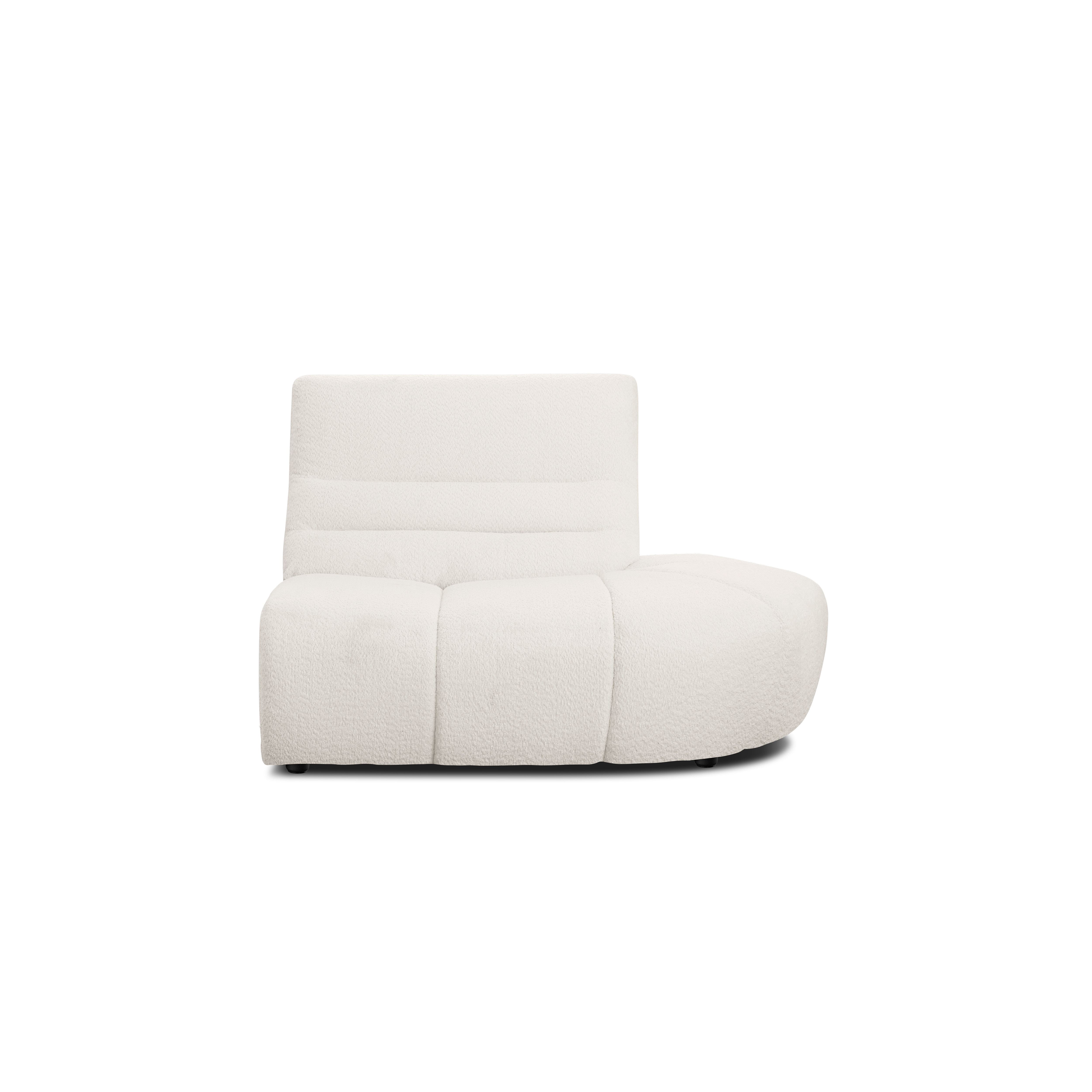 Tara Right Extended Chaise Sofa Unit - Beige