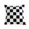 Checkered Cushion - Black