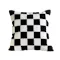 Checkered Cushion - Black