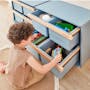 Tidy Toy Cabinet - Blueberry & Almond - 1