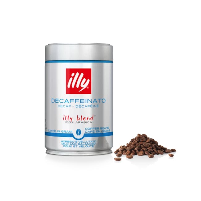 Illy Whole Bean Decaffeinated Classico Coffee 250g - Medium Roast - 1
