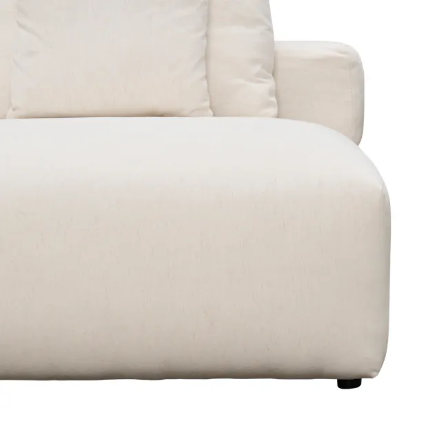 Blanca 3 Seater Chaise Sofa (Down Feathers) - 25