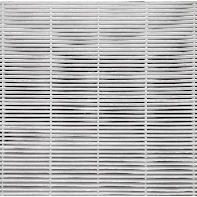 Blueair DustMagnet 5240i - 8 - White ventilation grille, clean and modern design, horizontal slats, industrial aesthetic