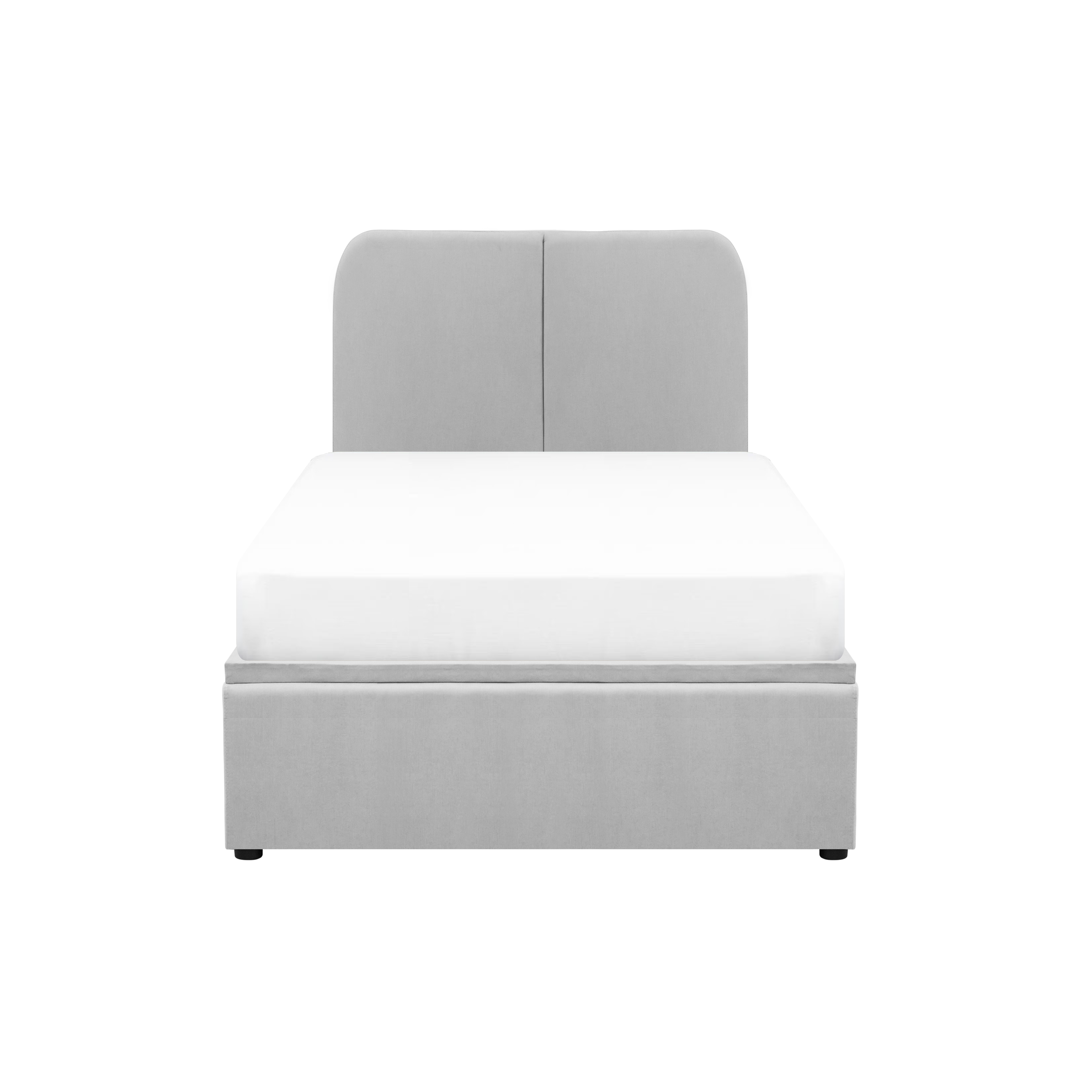 Nolan Single Storage Bed - Silver Fox