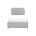 Nolan Single Storage Bed - Silver Fox