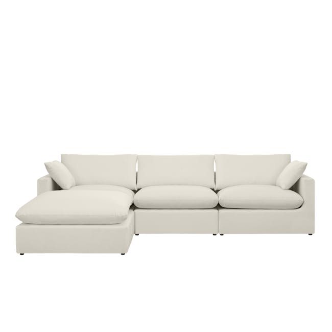 Russell 3 Seater Sofa - Oat (Eco Clean Fabric) - 11