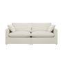 Russell 3 Seater Sofa with Ottoman - Oat (Eco Clean Fabric) - 11