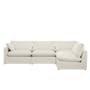 Russell 3 Seater Sofa with Ottoman - Oat (Eco Clean Fabric) - 12