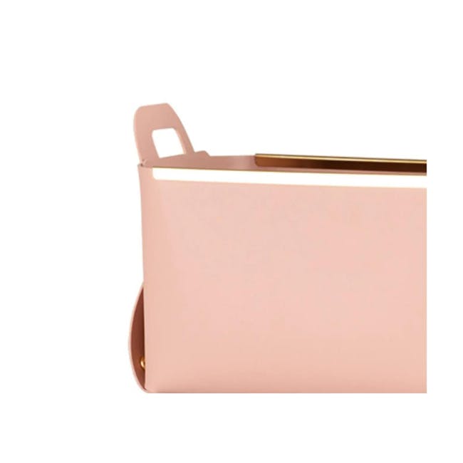 Vegan Leather Storage Basket - Pink - 3