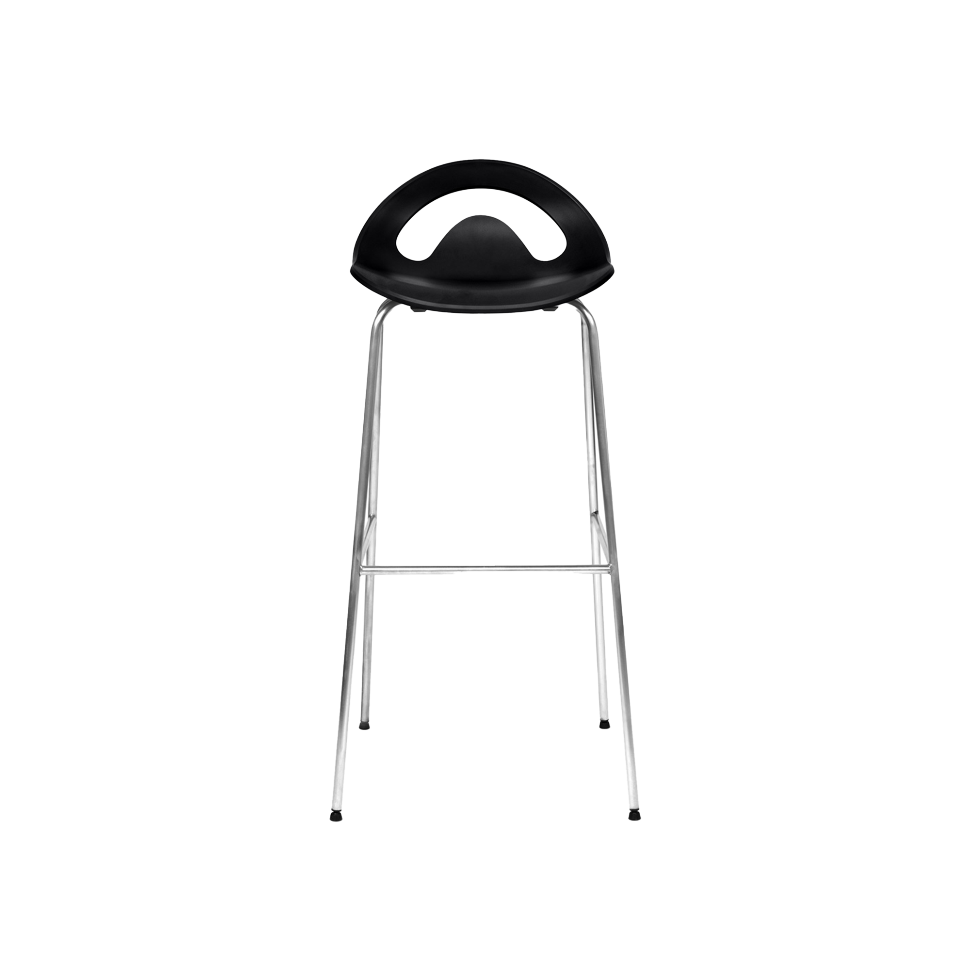 Cocktail High Bar Stool - Moon Black