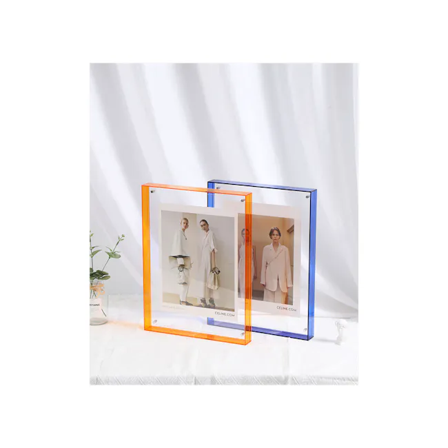 Mona Tinted Border Acrylic Frame - Blue (2 Sizes) - 2