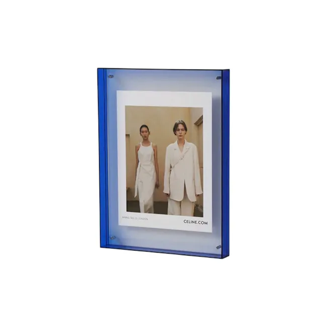 Mona Tinted Border Acrylic Frame - Blue (2 Sizes) - 1