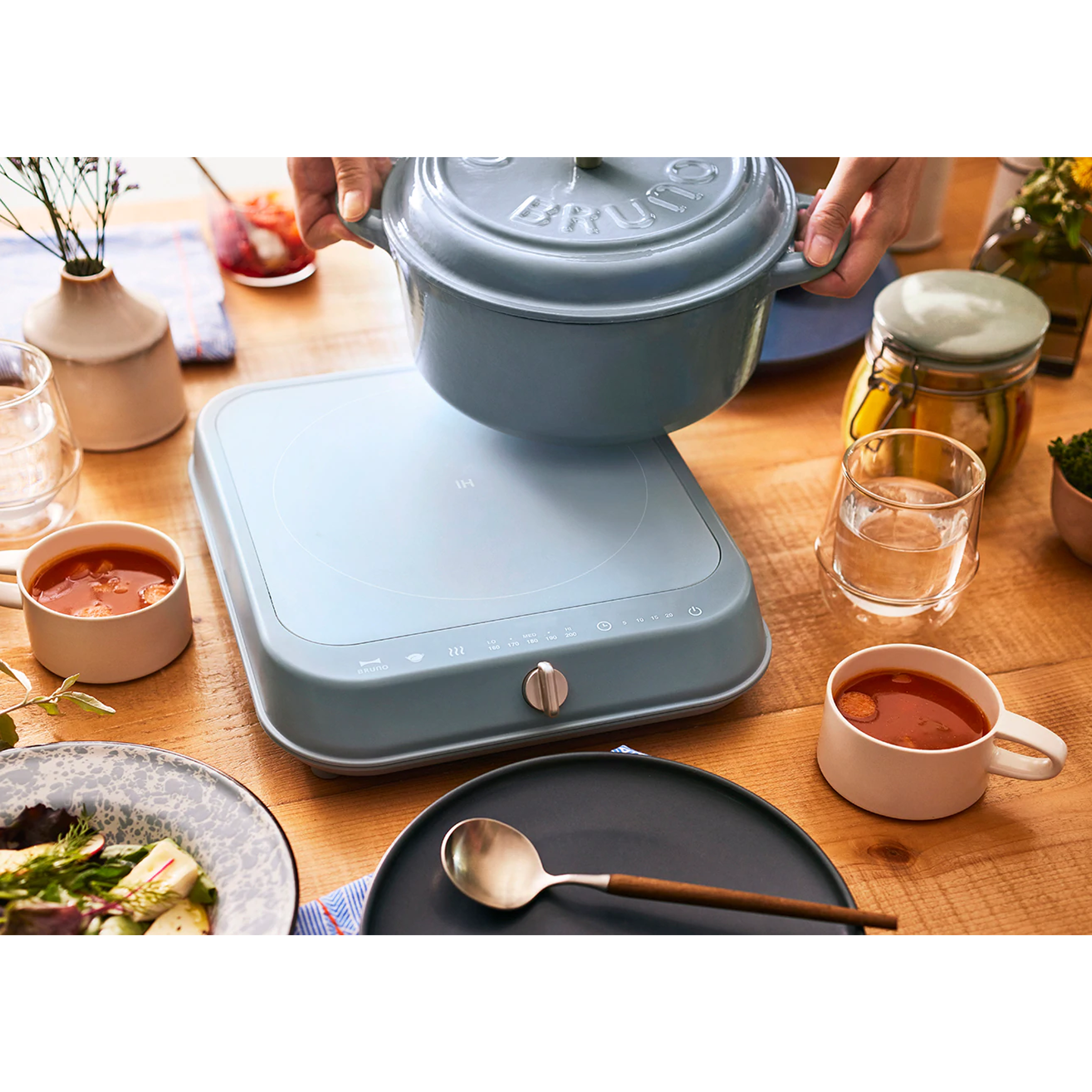 BRUNO IH Cooking Heater - Blue Grey, BRUNO Kitchen & Household