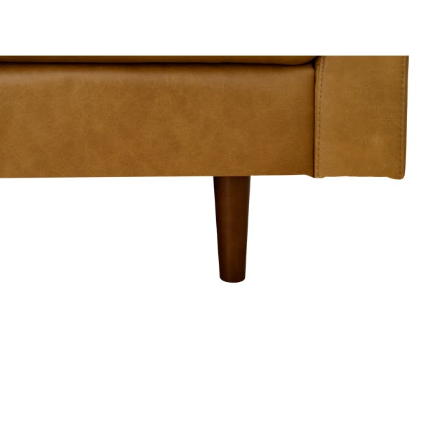 Nolan L-Shaped Sofa - Saddle Tan (Premium Aniline Leather) - 9 - Leather sofa upholstery, brown leather upholstery, texture