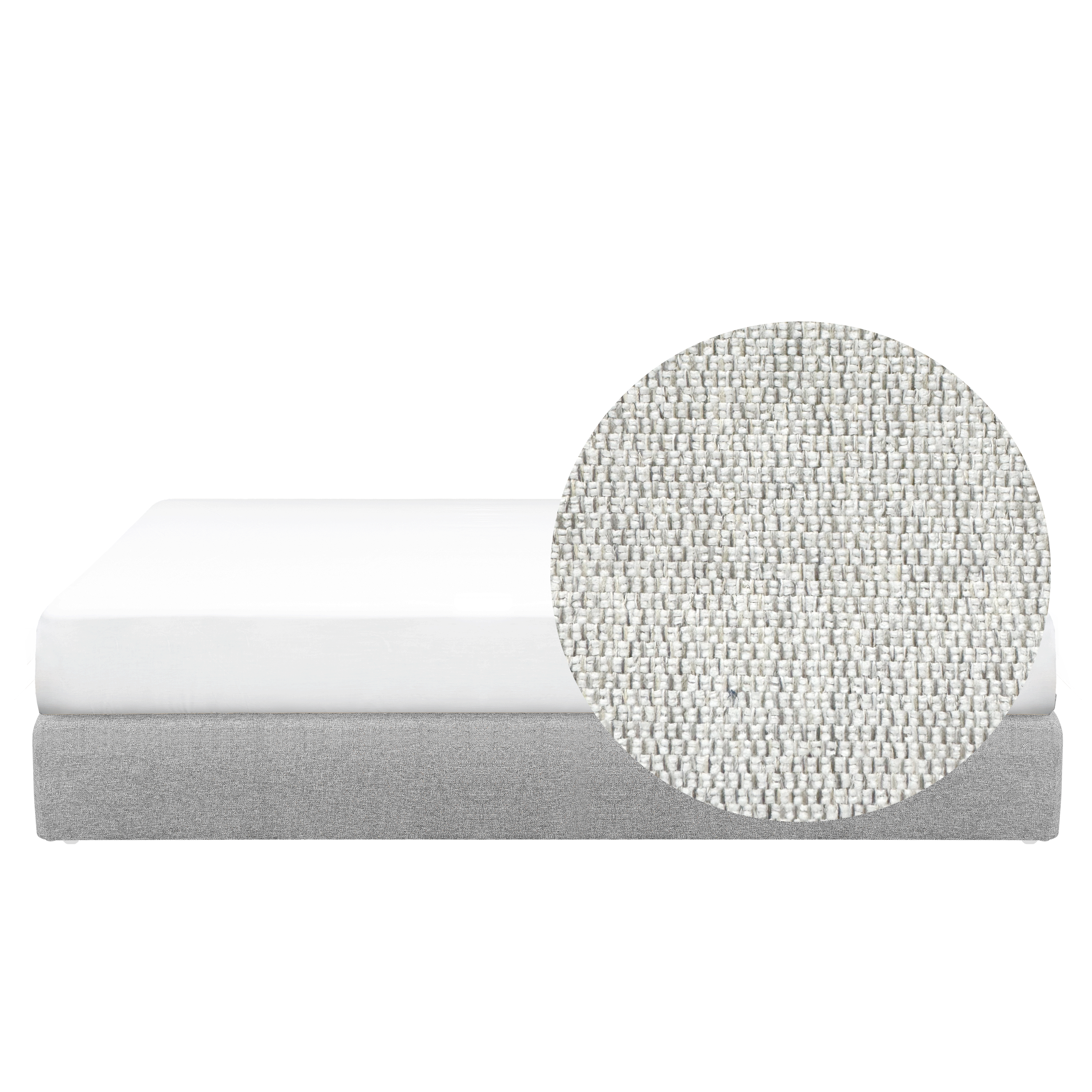 ESSENTIALS King Box Bed - Dew (Eco Clean Fabric)
