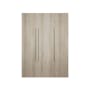 Lucca 3 Door Wardrobe 2 - White Oak - 1