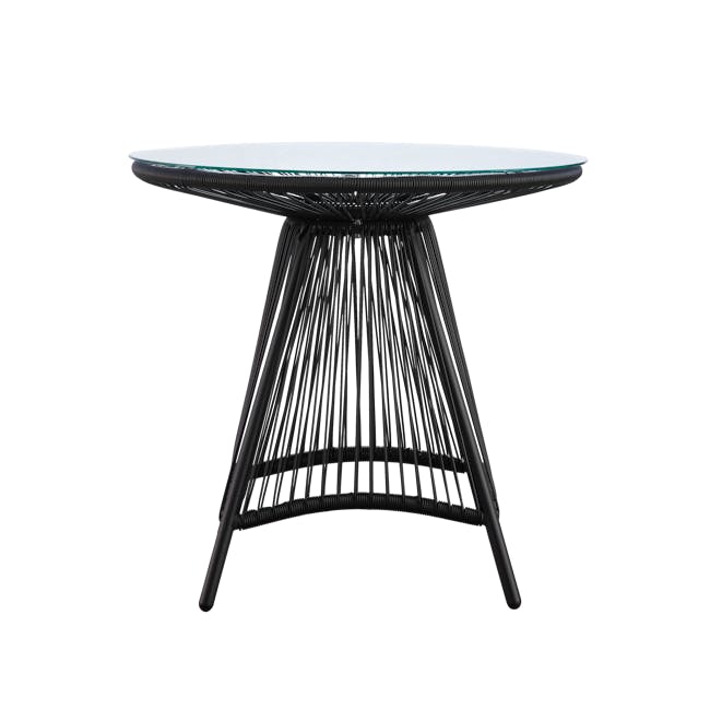 Laureen Outdoor Bistro Table 0.8m - Black - 3