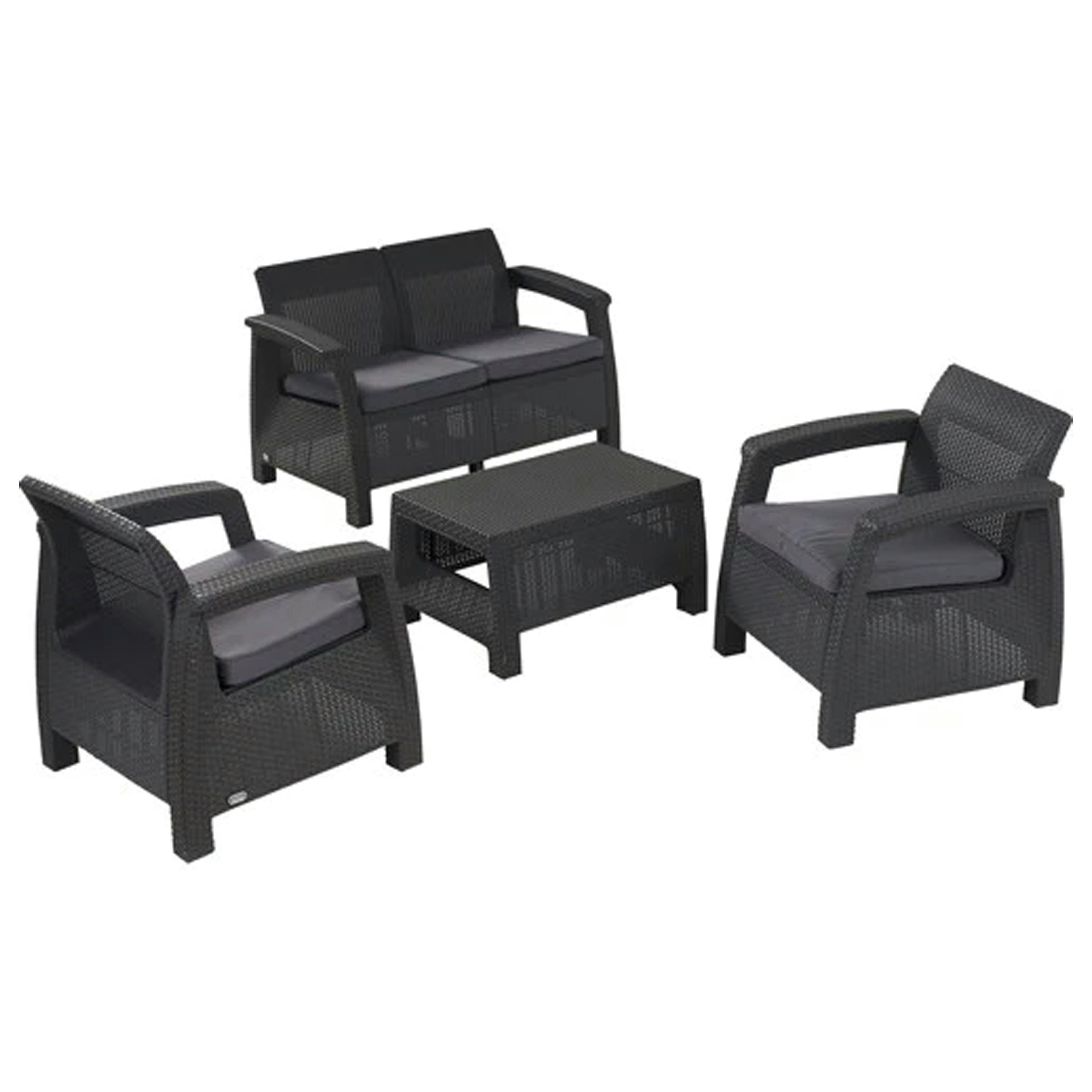 Corfu Outdoor Set Grey, Keter Outdoor Furniture HipVan