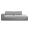 Milan 3 Seater Extended Sofa - Slate (Fabric)